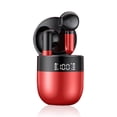 thumbnail image 1 of Auriculares compatibles con Bluetooth con estuche de carga Auriculares deportivos TWS con micrófono Control táctil Running Mini Headphone Red AweSitey EL022575-04B, 1 of 6