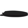 thumbnail image 3 of 1Q1E7-90 Premium Molded Wood Slow Close Toilet Seat with Vari-Adjust Release ‘N’ Clean Lok-Down Hinge and Quik-Lok Mounting Hardware, Elongated, Black, 3 of 10