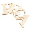 thumbnail image 2 of 72Pcs Greek Letters Cutouts Wooden Cutouts Wood Letter Cutouts Diy Crafts Making Material, 2 of 8