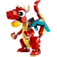 thumbnail image 4 of LEGO Creator 3 in 1 Red Dragon Toy, Transforms from Dragon Toy to Fish Toy to Phoenix Toy, Gift Idea for Boys and Girls Ages 6 and Up, Animal Toy Set for Kids, 31145, 4 of 6