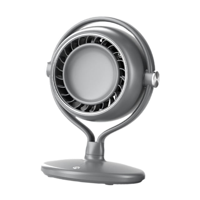 Ventilador de escritorio silencioso con ajuste de 3 velocidades, circulador de aire, ventilador de escritorio multiusos escritorio gris