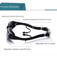 thumbnail image 2 of Gafas de natación HD antivaho e impermeables, gafas de natación para hombres y mujeres con montura grande y tapones para los oídos, gafas de natación lisas, 2 of 5