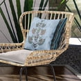 thumbnail image 3 of Amrita Sen Designs CAPL751BrCDS-ZP-16x16 16 x 16 in. Mughal Buta Broadcloth Indoor & Outdoor Zippered Pillow - Sky Blue & Red, 3 of 4