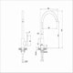 thumbnail image 2 of Cisea Kitchen Faucet,360 Swivel Stainless Steel Kitchen Faucet,cold-hot Water Single Handle Sink Basin Faucet For Kitchen And Sink (black Faucet), 2 of 4