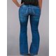 thumbnail image 4 of Vaqueros acampanados con parte inferior acampanada para mujer Vaqueros de talle alto con pierna acampanadaAzul lagoX-Large, 4 of 5