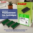 thumbnail image 5 of Trodat Replacement Ink Pads, Printy 4913 Stamp, 3 Pack, Green, 5 of 7