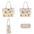 thumbnail image 6 of Montana West Women's Wrangler Tote Bag - Sunflower Floral Purse, Western Style Shoulder Bag, Ideal Memory-Keeper, Beige, 6 of 7