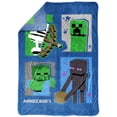 thumbnail image 2 of Manta Jay Franco con iconos de Minecraft 157 x 229 cm, oficial, 2 of 6