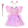 thumbnail image 5 of Sgkm Girls Dresses Size 7-8 Tutu Girls Ballet Dresses with Wing Hairband Performances Stage, 5 of 7