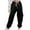 Black, variant on DeHolifer Boys Girls Cargo Pants Kids Stretch Hiking Pants Elastic Waist Drawstring Lightweight Joggers Cargo Pants,9 Years
