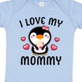 thumbnail image 4 of Inktastic I Love My Mommy with Cute Penguin and Hearts Girls Baby Bodysuit, 4 of 5