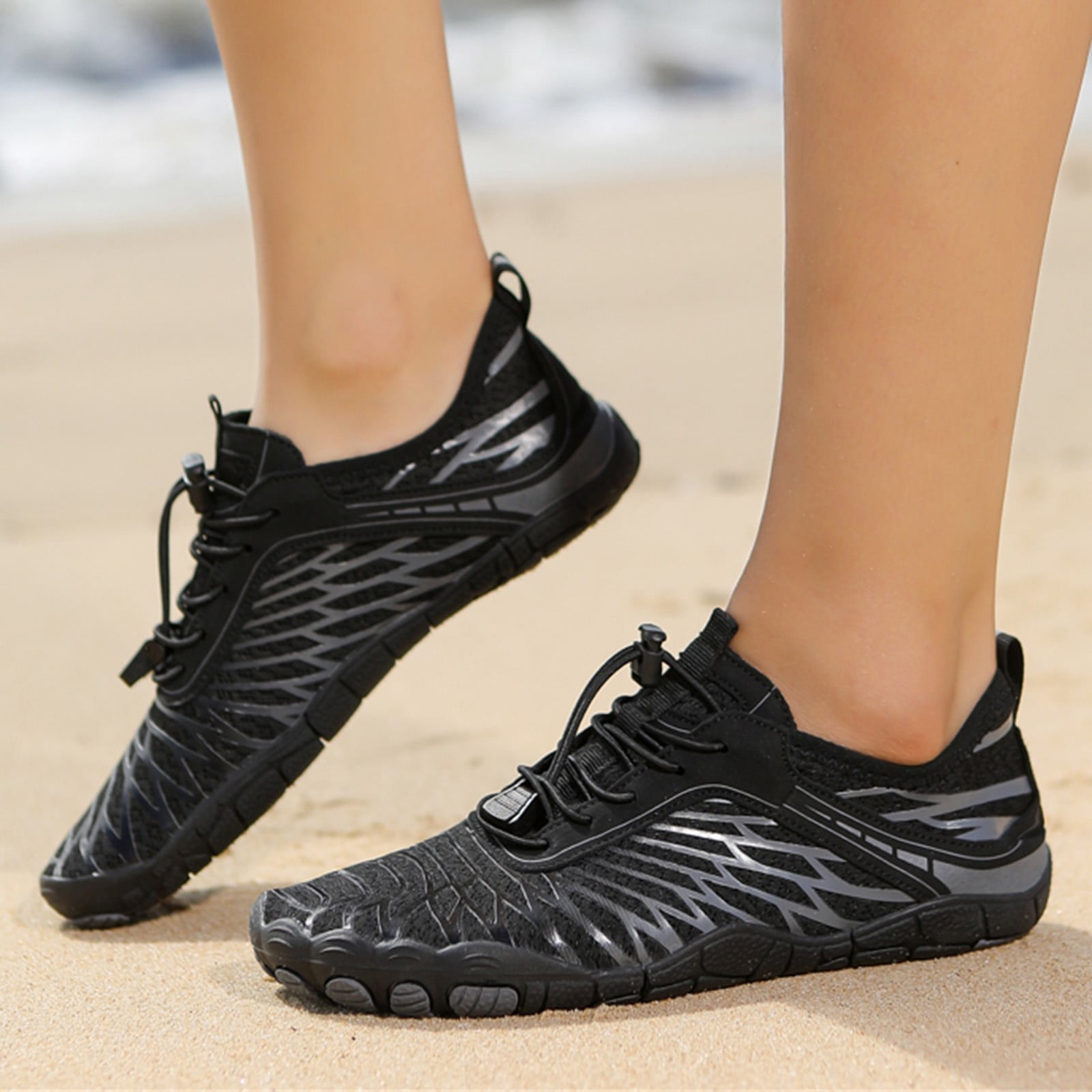 Yolai Men And Ladies Swimming Shoes Lightweight Swimming Shoes Wading Diving Beach Shoes Women