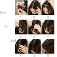thumbnail image 5 of Clips dans les Cheveux Humains Franges Frange Extensions de Cheveux Air Bangs 3D Cheveux Raides, 5 of 5