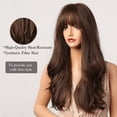 thumbnail image 3 of Brown Wigs 24" Long Synthetic Wig with High Density  Headline Heat Permanent Hair Wigs for Women, 3 of 6