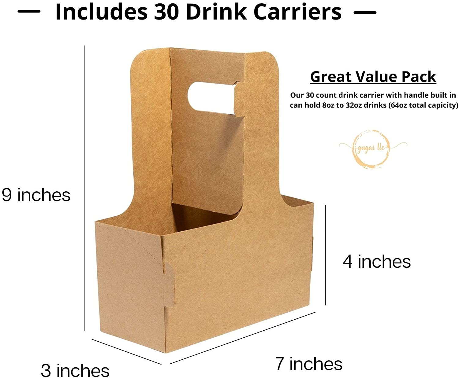 Buy Kraft Drink Carrier for Delivery (30 Count) 2 Cup Holder Drink