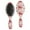 Pink Christmas Red, variant on Red and Black Christmas Snowflake Pattern Hair Brush,Girls Detangling Hair Brush,Glide Through Tangles with Ease for Wet & Dry Hair,8.8"X2.8"