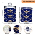 thumbnail image 3 of Ryvnso 2 Pack Qtip Holder Organizer Ethnic Flower Pattern Bathroom Cotton Swabs Cans Storage Canister, 3 of 7
