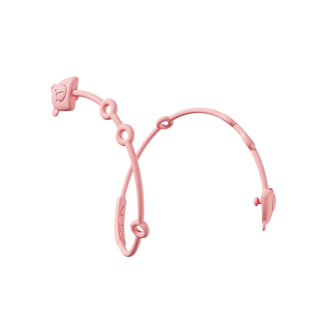 Cadena de silicona para chupete Sunnimix Soporte de correa de silicona Rosado