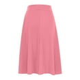 thumbnail image 4 of High Waist Midi Skirts Womens Stretchy A Line Yoga Tennis Skirt Calf Length Plus Size Spring Summer Dress (XL, Pink), 4 of 5