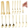 thumbnail image 5 of DEEPCRAFF 1Set Modern Style Gold Serving Utensils with Forks Spoons and Tongs for Hosting Essential in Restaurants, 5 of 8