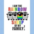 thumbnail image 3 of CafePress - Rainbow Family Sheep T Shirt - Men's Classic Graphic T-Shirt, 3 of 4