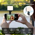 thumbnail image 4 of POINTERTECK 80 LED High Power Rechargeable Clip Fill Video Light with Front Back Clip Adjusted 2 Light Modes for Phone  Android iPad Laptop for Makeup TikTok Selfie Vlog Video Conference, 4 of 10