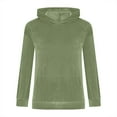 thumbnail image 5 of UAYOTSE Teen Girls Trendy Youth Long Sleeve Velvet Cute Oversized Sweatshirts Tween Tops Winter Preppy Clothes(Green ,8-9 Years), 5 of 6