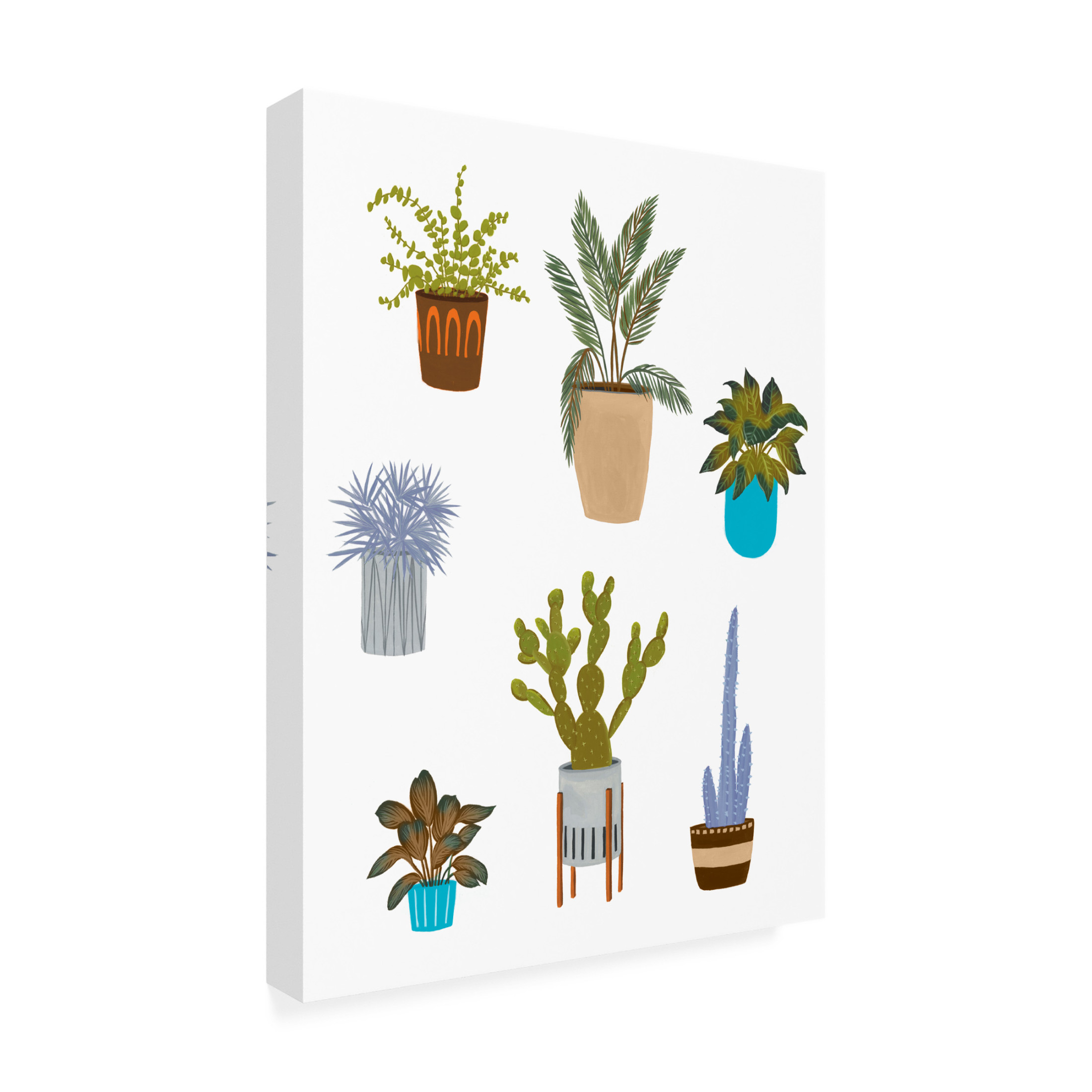 Trademark Fine Art Melissa Wang Houseplant Chart II Canvas Wall Art