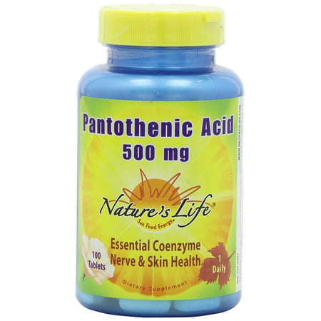 Natures Life - Acide pantothénique, tablette (BTL-plastique) 500mg 100CT