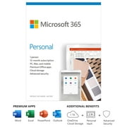 Microsoft 365 Personal | 12-Month Subscription, 1 person | Premium Office apps | 1TB OneDrive cloud storage | PC/Mac Keycard