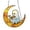 B, variant on Halloween Decor Light Catcher Acrylic Plane Halloween Moon Reading Pendant Hanging Decoration for Front Door Front Hallway Holiday Display