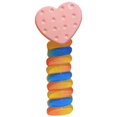 thumbnail image 2 of Tnobhg 1/6Pcs Colorful Braided Telephone Wire Hair Bands for Kids Sweet Style Heart Flower Bow Charm Spiral Hair Ties No Hair Damage Cute Hair Accessories for Women Girls, 2 of 8