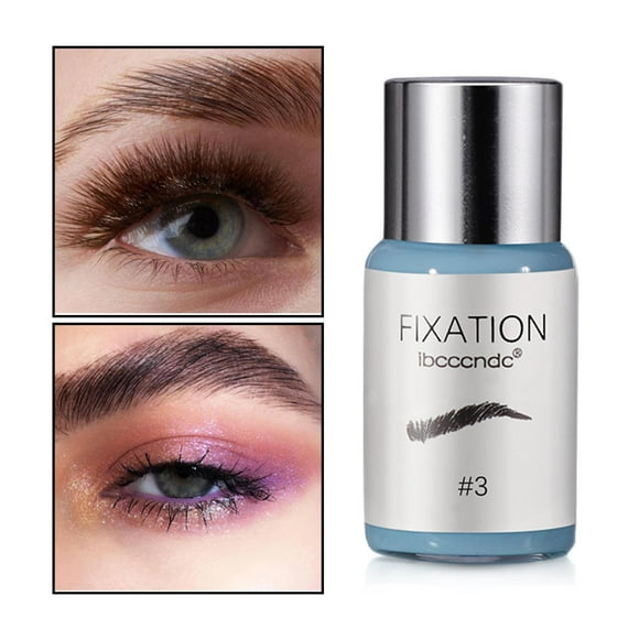 de permanente de cejas de limpieza semipermanente para uso doméstico Niñas Mujeres , fijador, . 0.79x0.79x1.57 pulgadas Yinane Agente de permanente de cejas