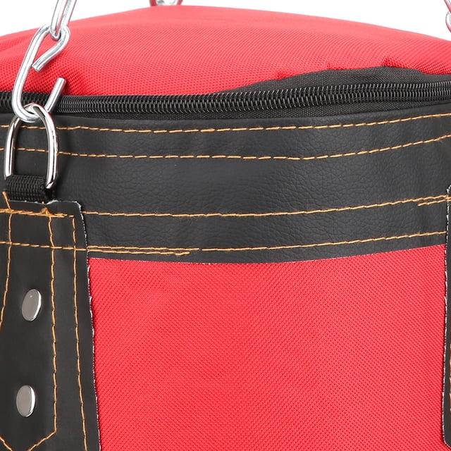Sacs de Sable de Boxe, Sacs de Sable Suspendus pour Enfants, Rouge Grande Capacité de Charge Chaînes Métalliques Conception Forte et Durable pour la Boxe Thaïlandaise Taekwondo Enfants de Moins de 14 Ans