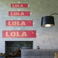 thumbnail image 2 of LOLA Vintage Aluminum Street Sign Childrens Name Room Metal Sign rustic metal tin | Indoor/Outdoor |  30" Wide, 2 of 4