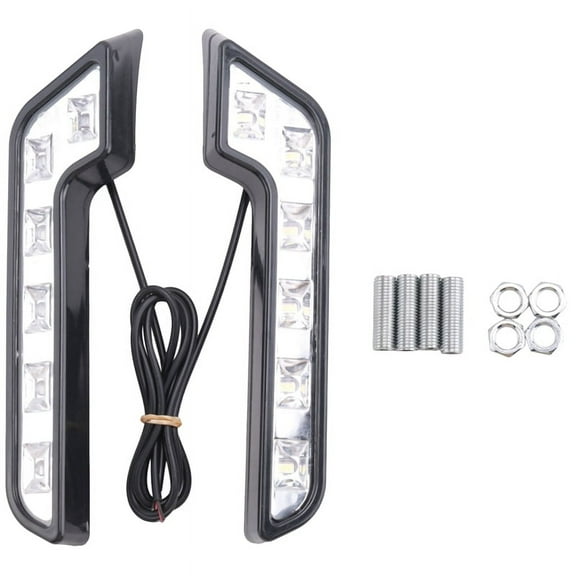 2X 12V Super Bright DRL LED Daytime Running Lights for Cars Auto Waterproof LED Driving Lights Fog Lamps