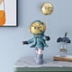 thumbnail image 4 of Estatua de Escultura del espacio exterior Artesanías Estatuilla de para fiesta temática Escritorio , Azul Sunnimix estatua del astronauta, 4 of 8