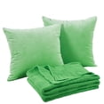 thumbnail image 4 of Home Soft Things Checker Cable Throw & Pillow Cover Combo - Green Flash - 50" x 60"/18" x 18", 4 of 9