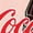 BLUSH, variant on - Coke Bottle Logo - Juniors Cropped Graphic T-shirt