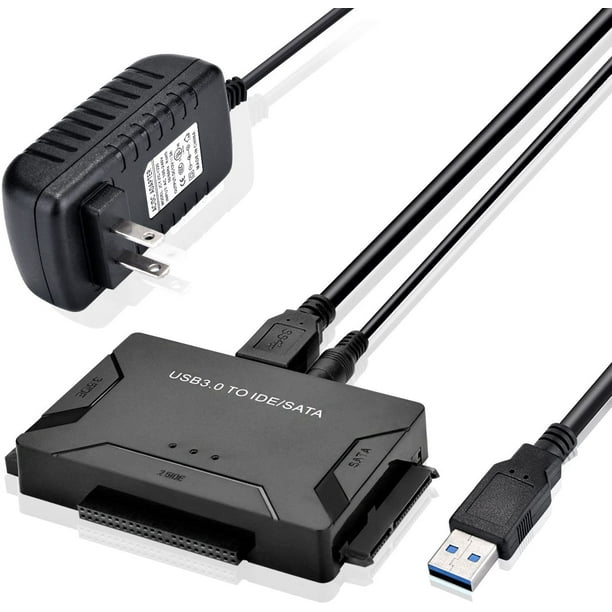 Kunova (TM) Adaptateur USB IDE USB 3.0 vers Sata IDE Convertisseur de  disque dur Combo pour disques durs IDE SATA SSD 2,5 3,5 