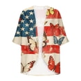 thumbnail image 5 of Guluxicc Women 4th of July Kimono Cardigan Open Front Lightweight Boho Beach Cover Up Casual Loose Summer Vacation Cardigans, 5 of 5
