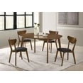 thumbnail image 2 of Jedda 5-piece Oval Dining Table Set Dark Walnut, 2 of 14