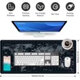 thumbnail image 3 of Grand Tapis de Souris Excel Raccourci Étendu pour Bureau avec Bords Cousus Base Tapis de Clavier pour Bureau Gaming Tapis de Souris pour Bureau et Maison.x.es Rentrée des Classes, 3 of 9