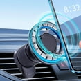 thumbnail image 1 of Soporte magnético para teléfono de coche con ventosa, súper estable, mejorado con soporte de 360 grados para teléfono móvil, soporte universal para todos los teléfonos., 1 of 8