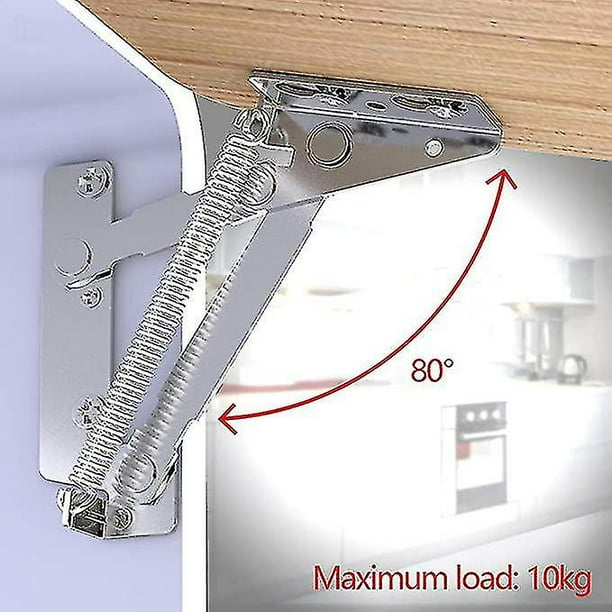 1 pieza de bisagra de resorte para puerta de armario, bisagras de 80 grados para armarios de cocina/gabinetes, bisagra de acero inoxidable para accesorios de muebles, bisagras con
