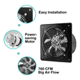 thumbnail image 3 of Extractor De Aire Ventilador Industrial Cocina 8''acero Inox Xtellar negro, 3 of 3