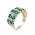 thumbnail image 2 of YYKihy Silver Women Fashion Trend Single Full Diamond Zircon Ring Ladies Jewelry Diamond Rings For Women Size 6 10, 2 of 7