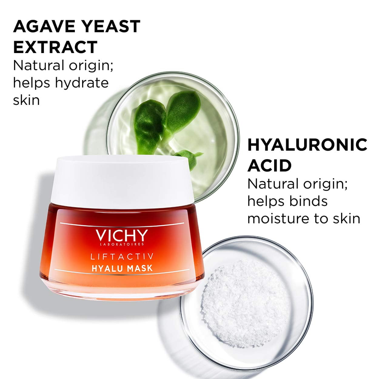 Competitief familie Verslinden Vichy LiftActiv Hyalu (Hyaluronic Acid) Face Mask 50ml - 1.69Fl.oz All skin  types - Walmart.com