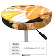 thumbnail image 7 of Picia Sunflower Gnomes 2 pattern Round Stool Covers Comfy Seat Covers Stretch Removable WashableChair Slipcover Round Bar Chair Cushion Cover-12 inch, 7 of 7