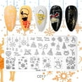 thumbnail image 1 of Fiudx Placas de Estampado de Uñas con Diseño de Personajes Extravagantes, Imágenes de Plantillas para Decoración de Uñas, 1 of 2